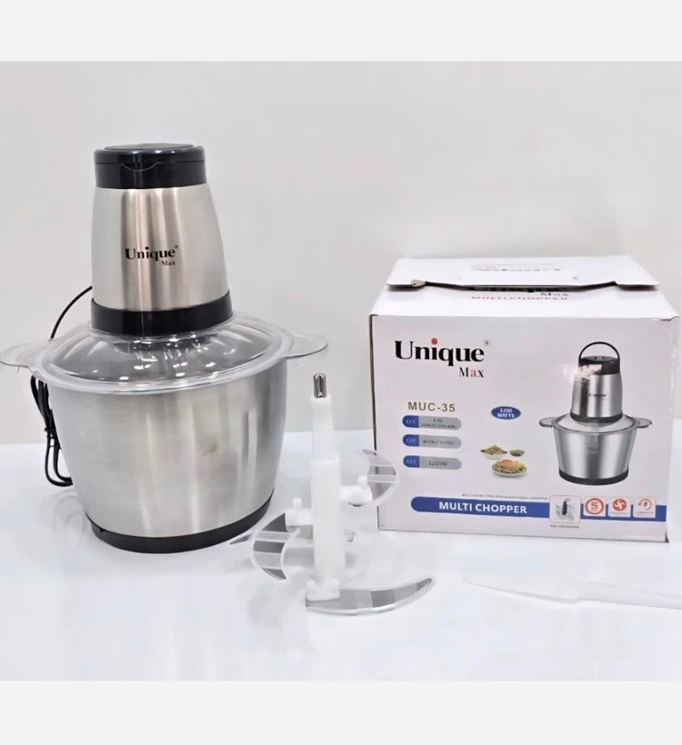 خردکن 3.5 لیتر کاسه استیل 1200 وات یونیک مدل MUC-35