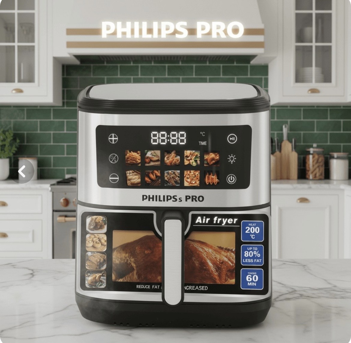 سرخ کن فیلیپس مدل PH1905 ظرفیت ۱۵ لیتر بدون روغن تمام استیل